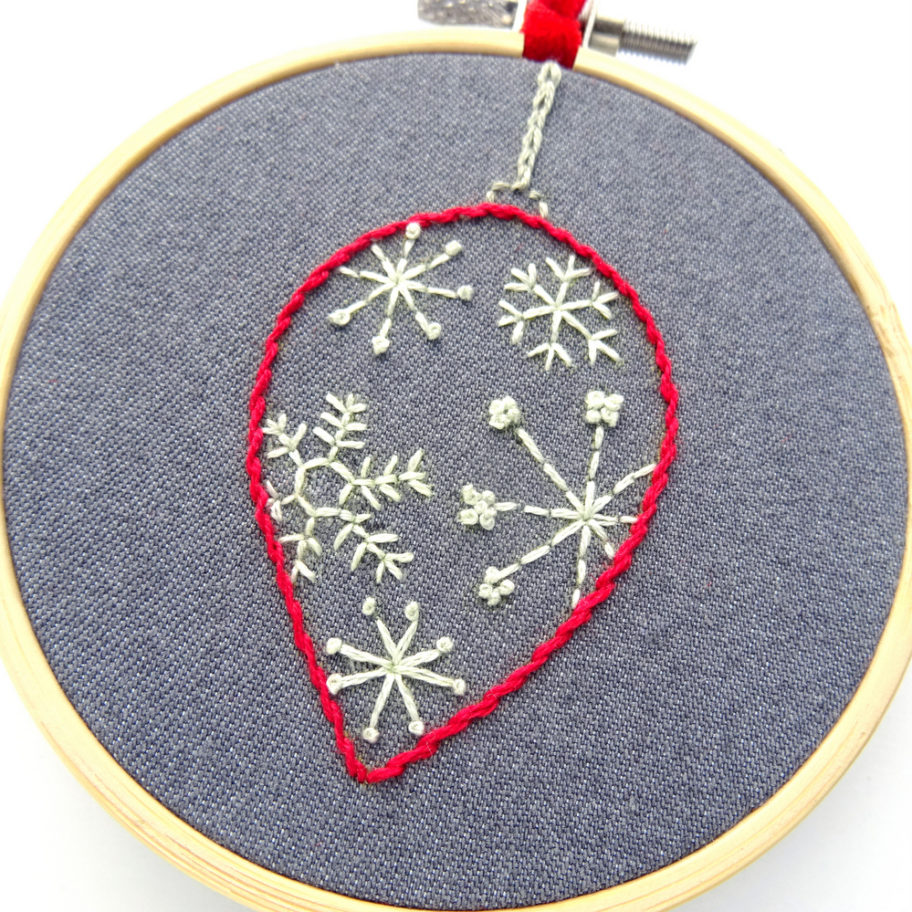 Christmas Ornament Collection Hand Embroidery Pattern Wandering