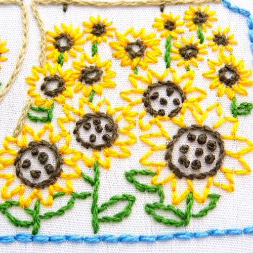 Kansas Hand Embroidery Pattern - Wandering Threads Embroidery