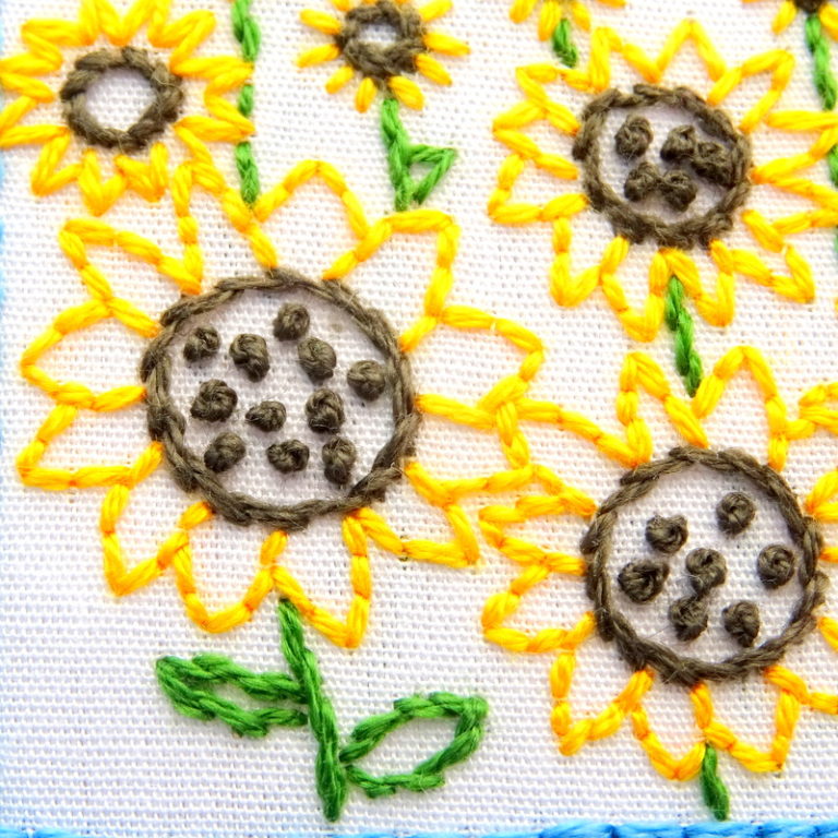 Kansas Hand Embroidery Pattern - Wandering Threads Embroidery