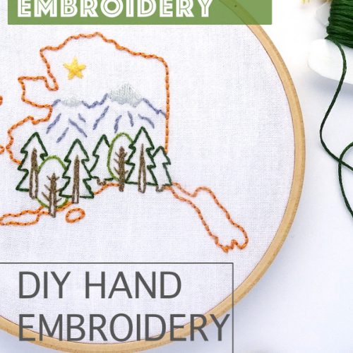 Alaska Hand Embroidery Pattern - Wandering Threads Embroidery