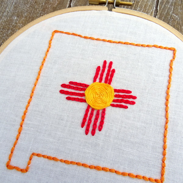 New Mexico Hand Embroidery Pattern Wandering Threads Embroidery