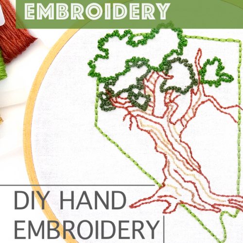 Nevada Hand Embroidery Pattern - Wandering Threads Embroidery