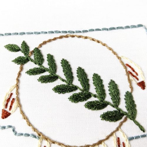 Oklahoma Shield Hand Embroidery Pattern - Wandering Threads Embroidery