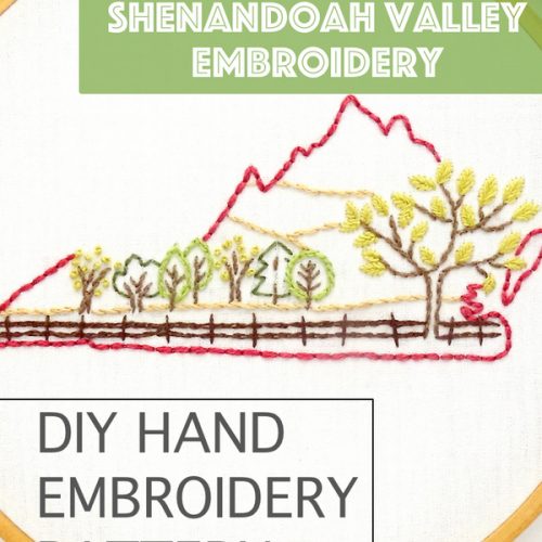 Virginia Hand Embroidery Pattern - Wandering Threads Embroidery