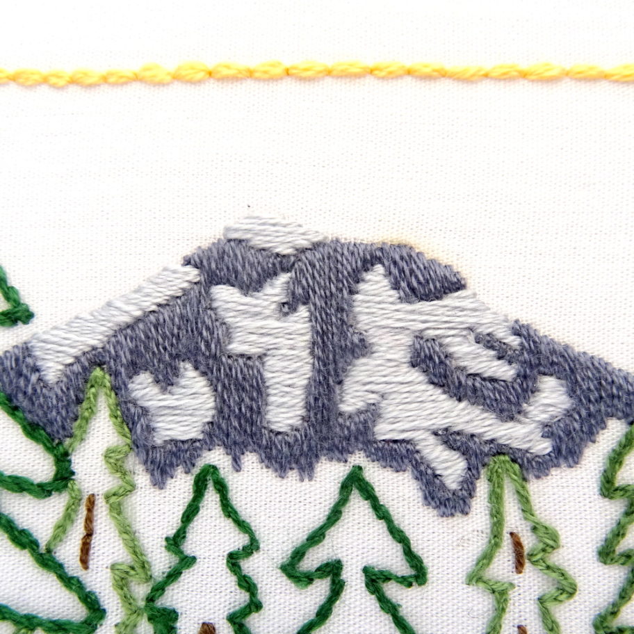 Washington Hand Embroidery Pattern - Wandering Threads Embroidery