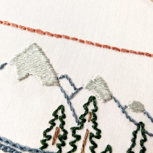 Wyoming Hand Embroidery Pattern - Wandering Threads Embroidery