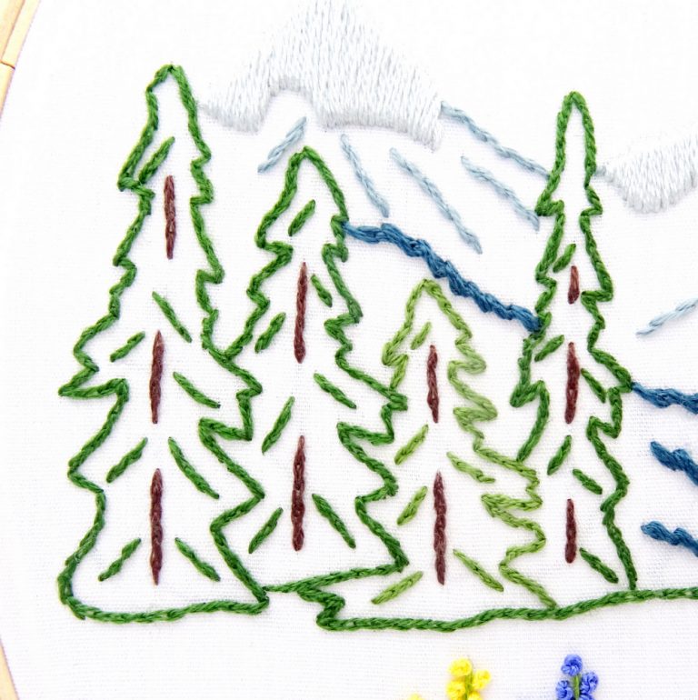 Rocky Mountain National Park Embroidery Pattern - Wandering Threads ...