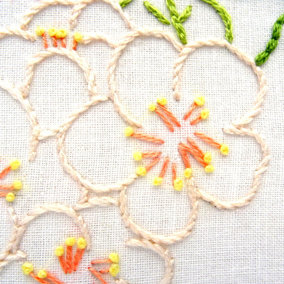 Arkansas Flower Hand Embroidery Pattern {Apple Blossom ...