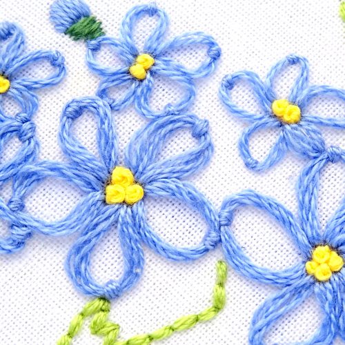 Alaska Flower Hand Embroidery Pattern {Forget-Me-Not} - Wandering ...