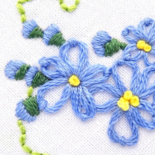 Alaska Flower Hand Embroidery Pattern {Forget-Me-Not} - Wandering ...