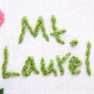 Connecticut Flower Hand Embroidery Pattern {Mt. Laurel} - Wandering ...