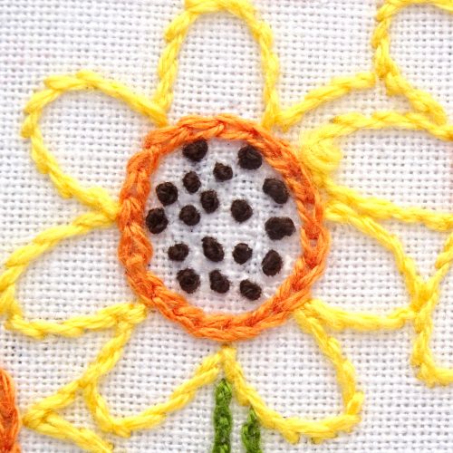 Kansas Flower Hand Embroidery Pattern {Sunflower} - Wandering Threads ...