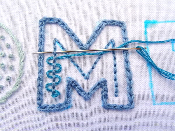 How To Embroider Large Letters By Hand {Part 2} - Wandering Threads ...
