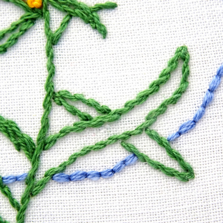 Kentucky Flower Hand Embroidery Pattern {Goldenrod} - Wandering Threads ...