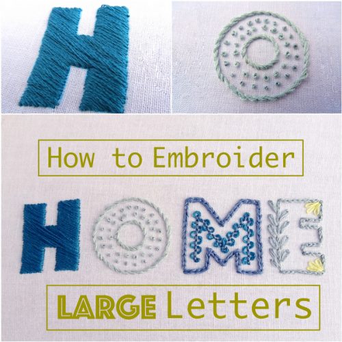 How to Embroider Letters by Hand {Part 1} - Wandering Threads Embroidery