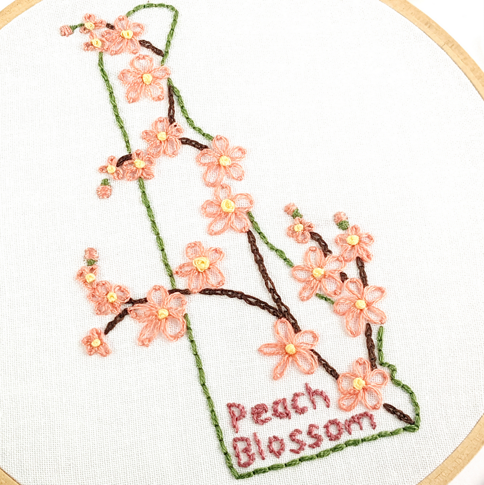Flowers & Fruit Hand Embroidery Pattern - Wandering Threads Embroidery