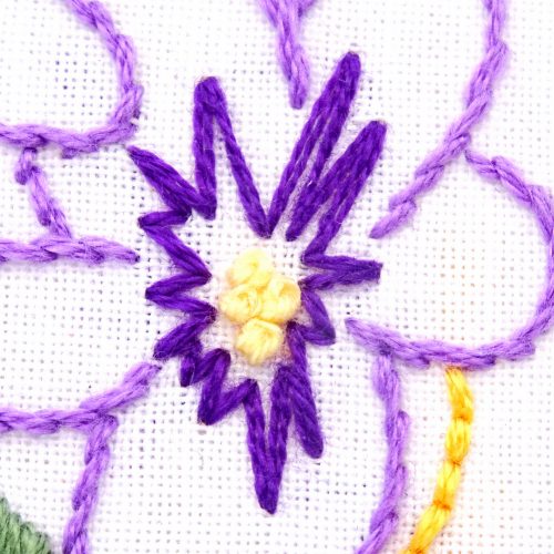 New Jersey Flower Hand Embroidery Pattern {Meadow Violet} - Wandering ...