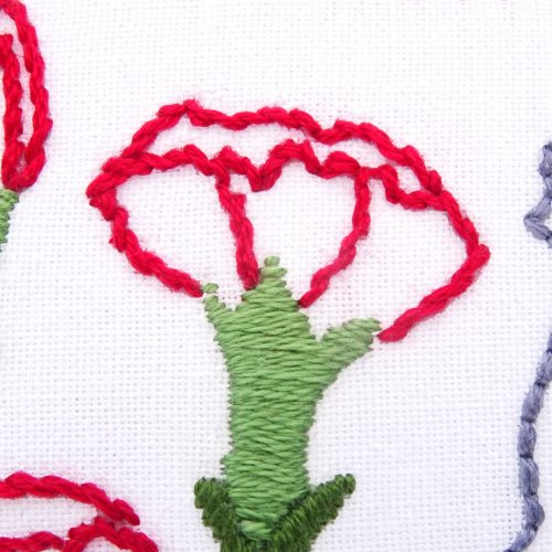 Ohio Flower Hand Embroidery Pattern {Scarlet Carnation} - Wandering ...