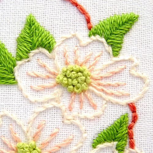 Virginia Flower Hand Embroidery Pattern {American Dogwood} - Wandering ...