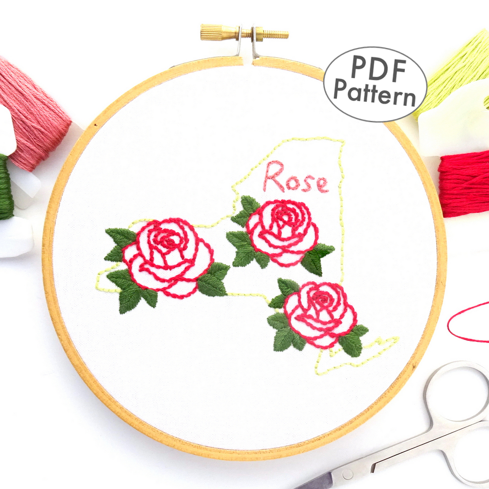 Rose Embroidery Design, Embroidery