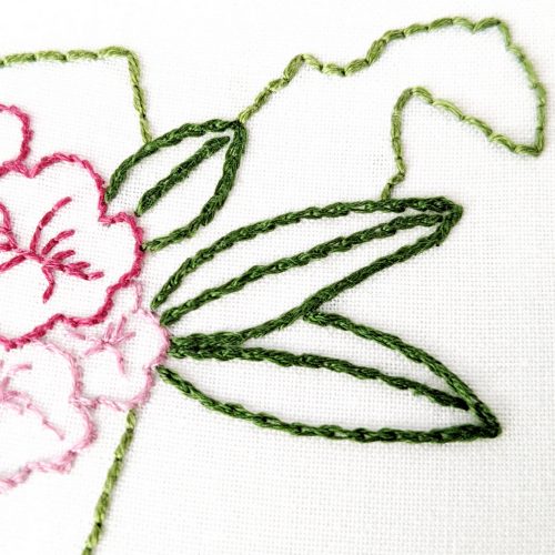 West Virginia Flower Hand Embroidery Pattern {Rhododendron} - Wandering ...