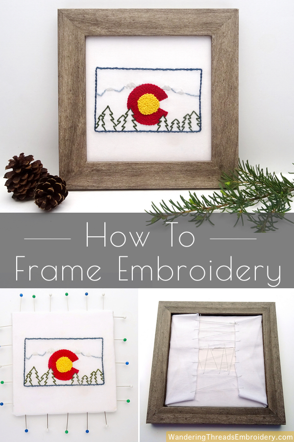 Fast framing for hand embroidery 