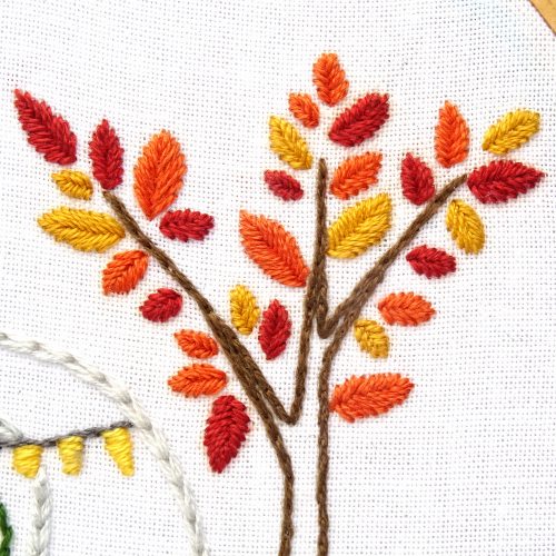 Vintage Trailer Autumn Joy Hand Embroidery Pattern - Wandering Threads ...