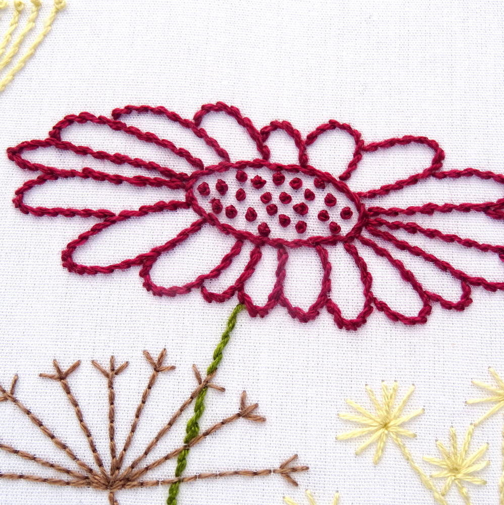 Wildflower Meadow Hand Embroidery Kit - Stitched Modern