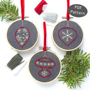 Advent Calendar Hand Embroidery Sampler Pattern - Wandering Threads ...