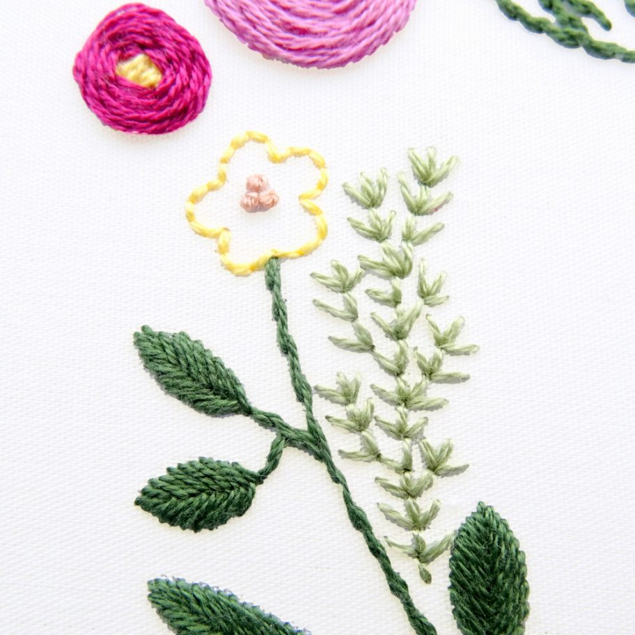 Spring Wreath Hand Embroidery Pattern - Wandering Threads Embroidery