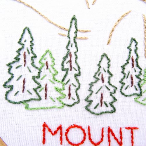 Mount Rushmore National Memorial - Wandering Threads Embroidery