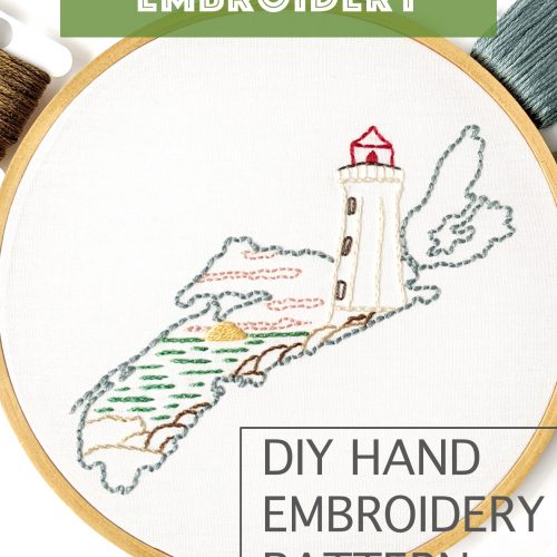 Nova Scotia Hand Embroidery Pattern - Wandering Threads Embroidery