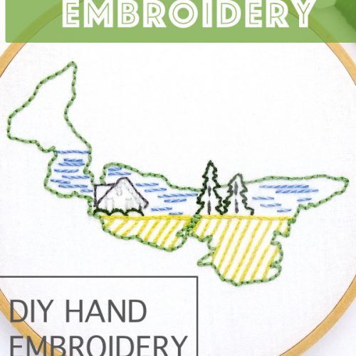 Prince Edward Island Hand Embroidery Pattern - Wandering Threads Embroidery