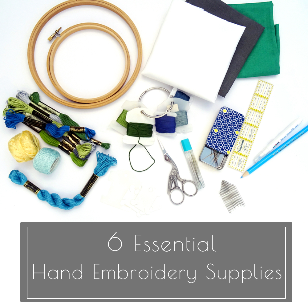 Basics Embroidery Kit Embroidery for Beginners Learn Hand Embroidery  Printed Fabric W/ to Follow Beginner Embroidery Kit 