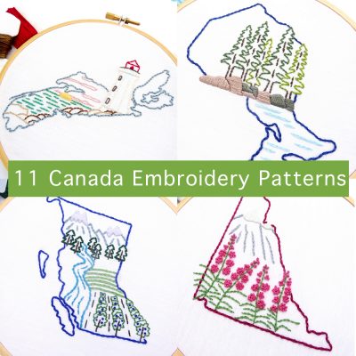 Canada Province Patterns Archives Wandering Threads Embroidery