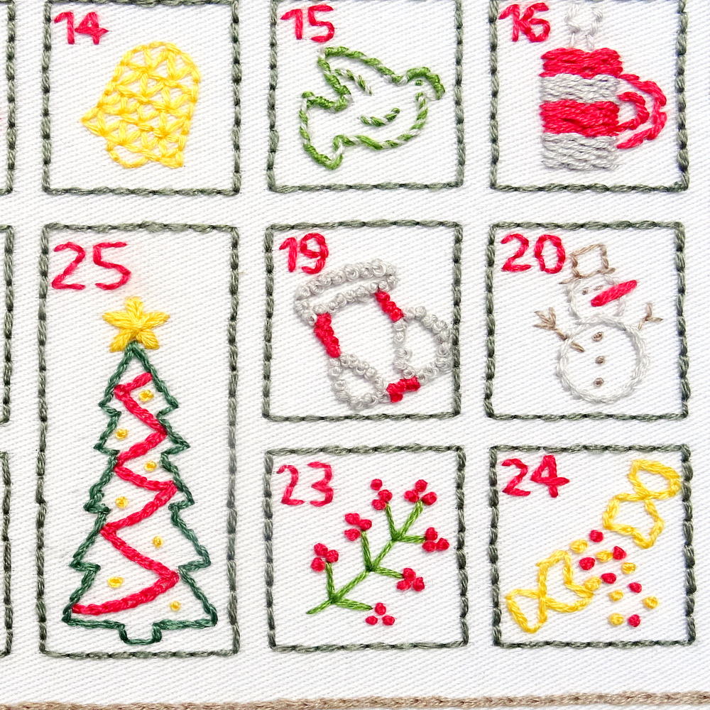 Advent Calendar, Cross Stitch Chart 