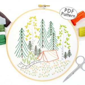 Summer Forest Hand Embroidery Pattern - Wandering Threads Embroidery