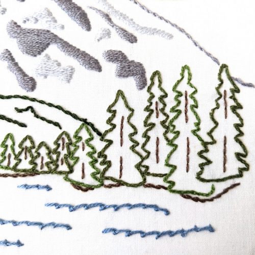 Lassen Volcanic National Park Hand Embroidery Pattern - Wandering ...