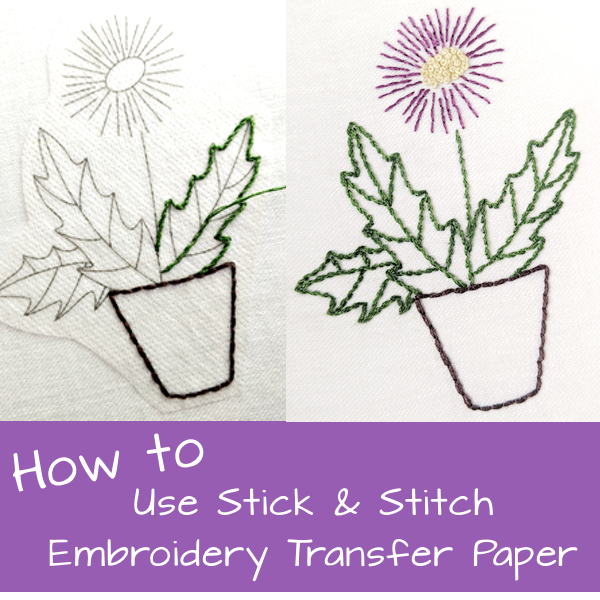 Stick and Stitch Paper Printable Embroidery Transfer Paper Water