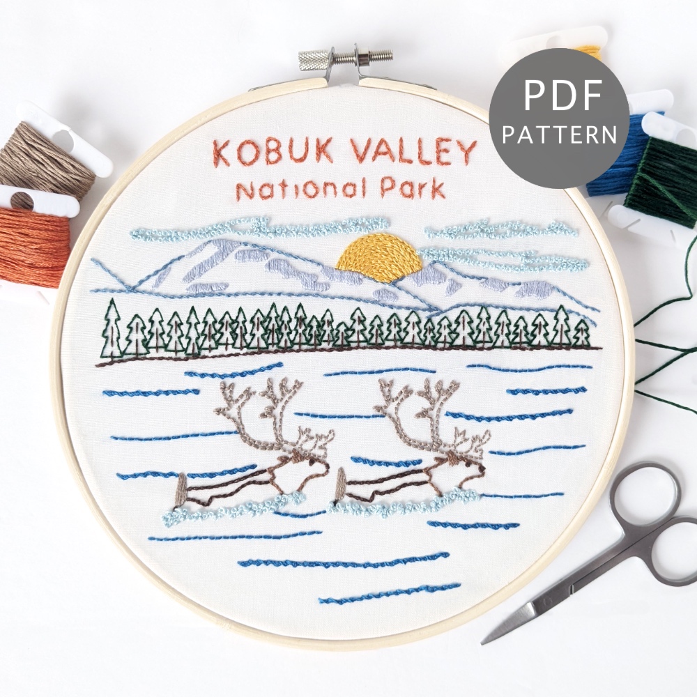 Kobuk Valley National Park Hand Embroidery Pattern